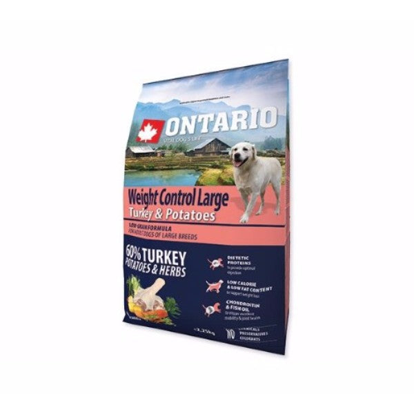 Ontario Adult Large Weight Control - puran in krompir - 2,25 kg