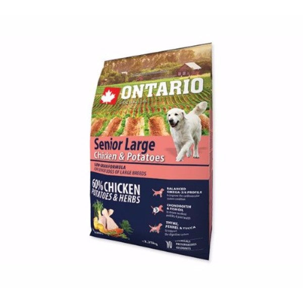 Ontario Senior Large - piščanec in krompir - 2,25 kg