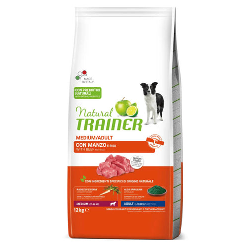 Natural Trainer Adult Medium - govedina in riž - 2 x 12 kg