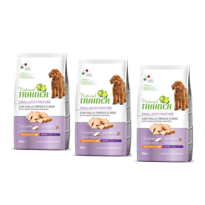 Natural Trainer Senior Small - sveži piščanec - 3 x 2 kg