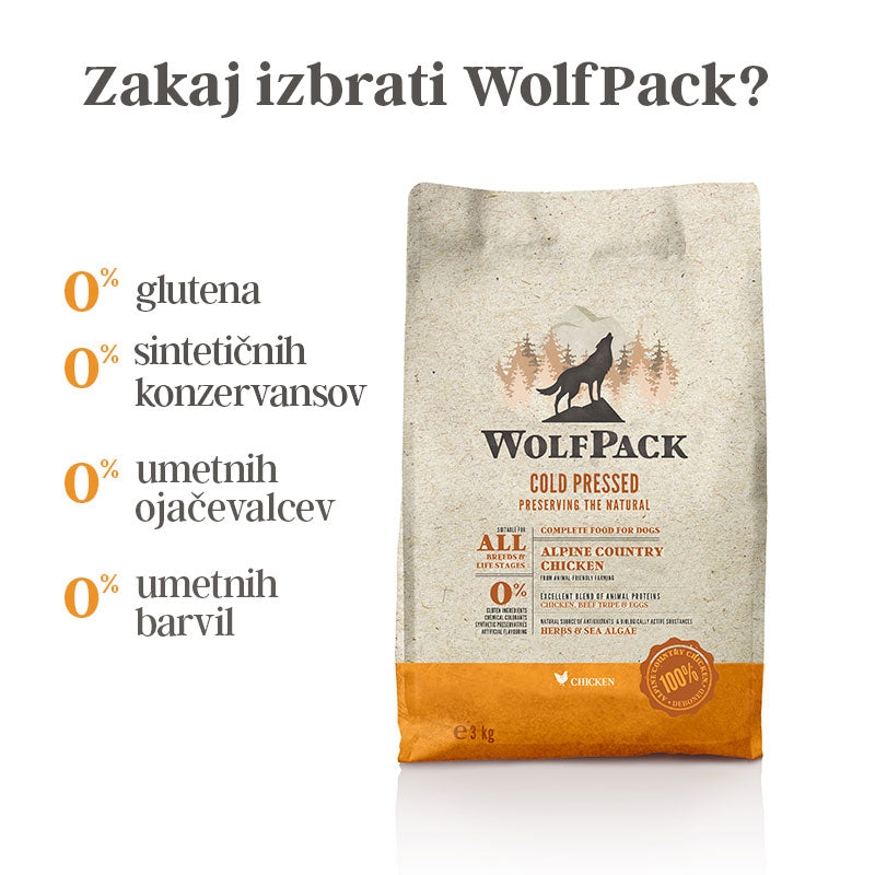 WolfPack hladno stiskana hrana - piščanec (2)