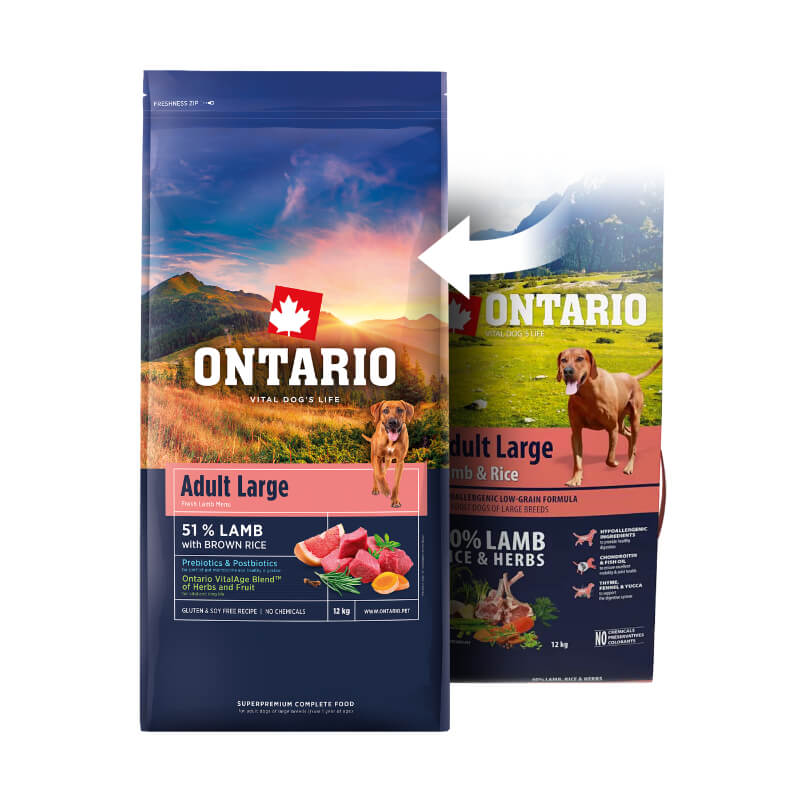 Ontario Adult Large - jagnjetina, puran in riž