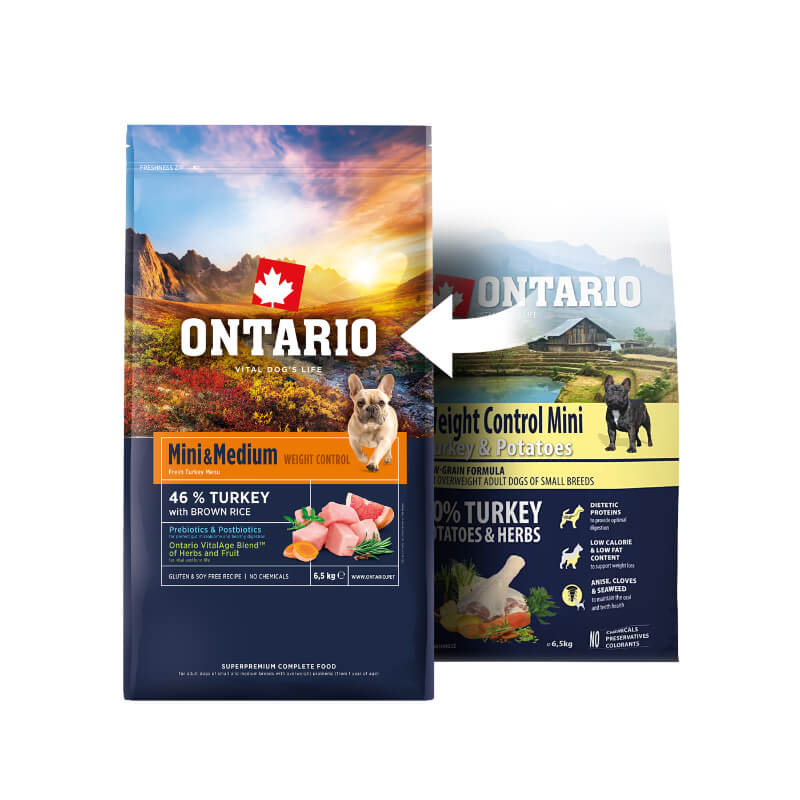 Ontario Adult Mini Weight Control - puran in krompir