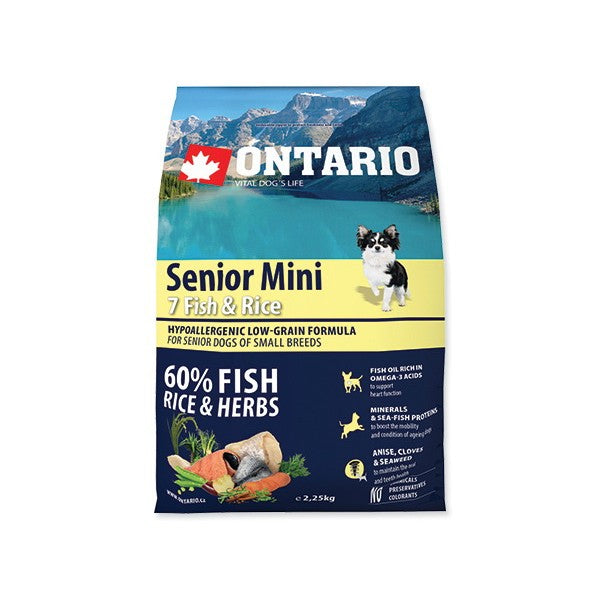 Ontario Senior Mini - 7 rib in riž - 3 x 2,25 kg