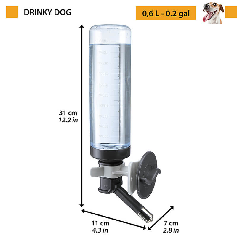 Ferplast Drinky Dog napajalnik za pse, za transportne bokse - 0,6 l (2)