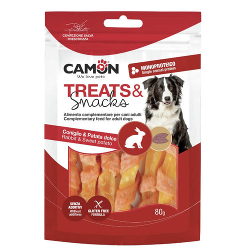 Camon Treat & Snack palčke sladki krompir in kunčje meso - 80 g