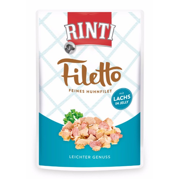 Rinti Filetto in Jelly - piščanec in losos - 100 g - 100 g