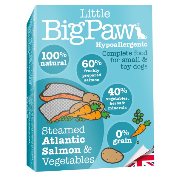 Little Big Paw alu posodica - losos in zelenjava - 7 x 150 g
