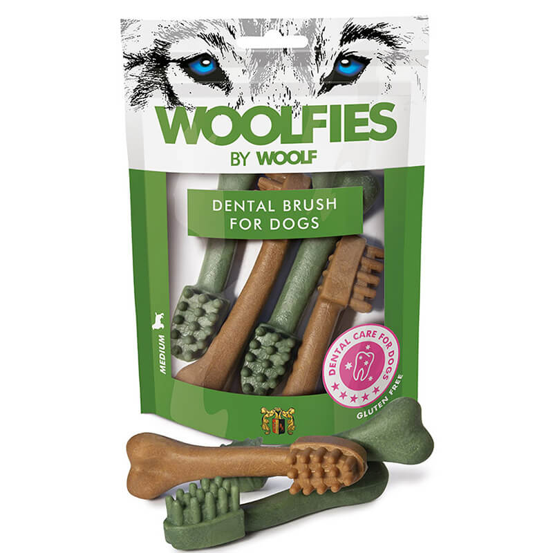 Woolfies priboljški Dental Brush, M - 200 g