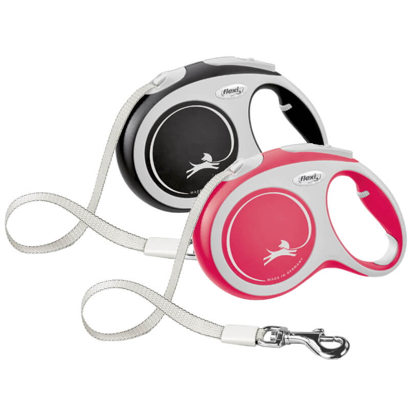 Flexi povodec New Comfort L, trak - 5 m (različne barve) (2)