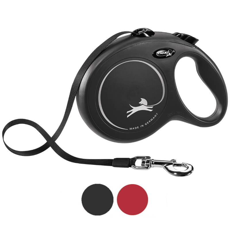 Flexi povodec Classic L, trak - 8 m (različne barve)