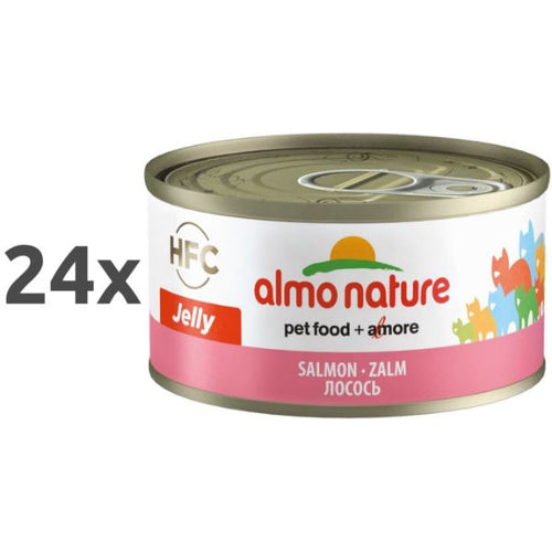 Almo Nature HFC Jelly – losos – 70 g - 24 x 70 g