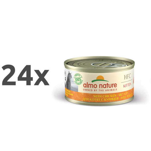 Almo Nature HFC Natural Kitten – piščanec – 70 g - 24 x 70 g
