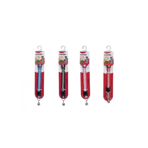 Camon ovratnica za mačke Glow Mix, različne barve - 20-30 cm