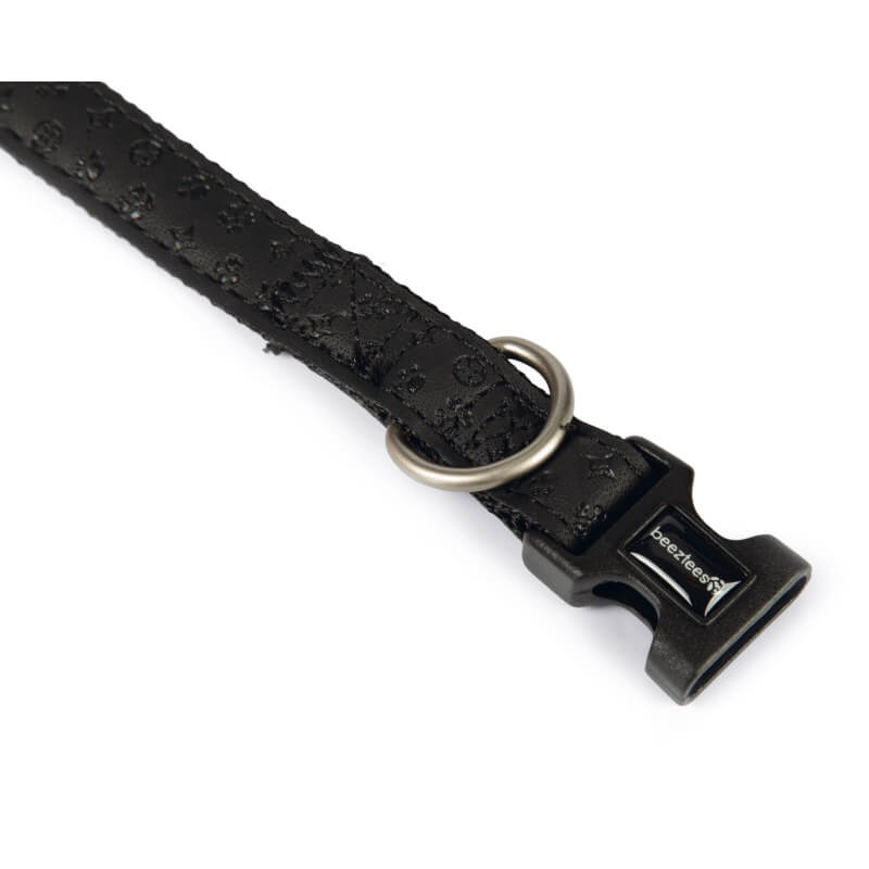 Beeztees ovratnica Macleather, črna - različne velikosti (3)