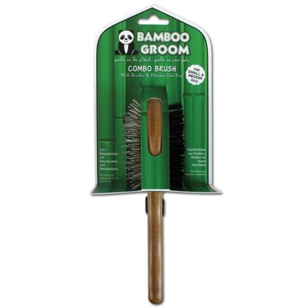 Bamboo krtača ravne igle z bunkicami + žima, S/M (4)