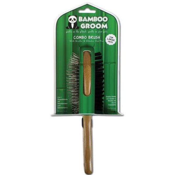 Bamboo krtača ravne igle z bunkicami + žima, L (4)