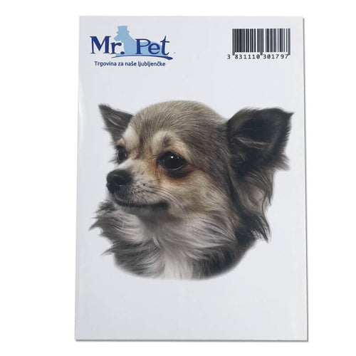 Pasemske nalepke, različne pasme (2 kos) - čivava (dolgodlaka)