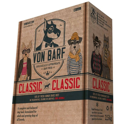 Von Barf Classic - govedina - 20 x 125g