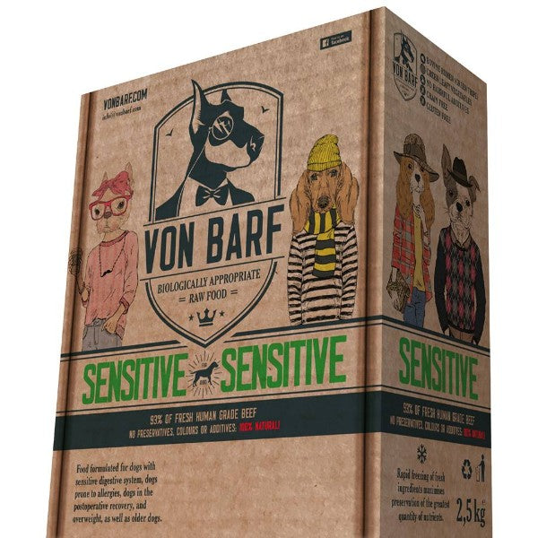 Von Barf Sensitive - goveji vampi - 20 x 125g