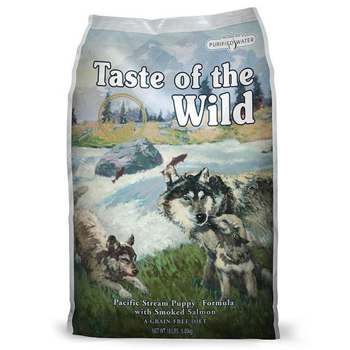 Taste Of The Wild Pacific Stream, Puppy – prekajeni losos - 2 kg