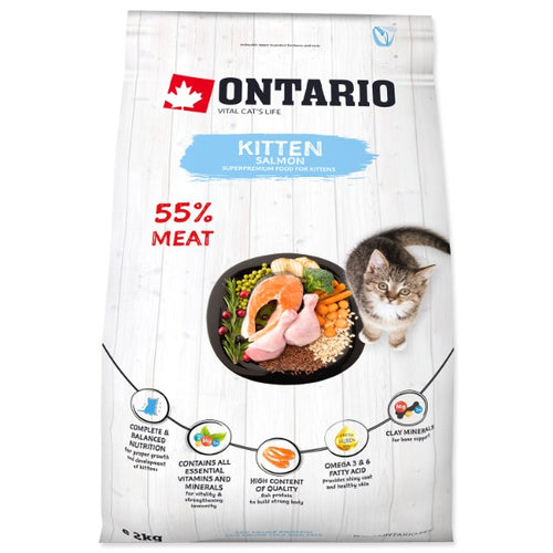 Ontario Kitten - losos - 2 kg