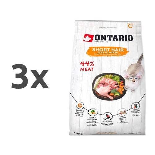 Ontario Cat Shorthair - raca in piščanec - 3 x 2 kg