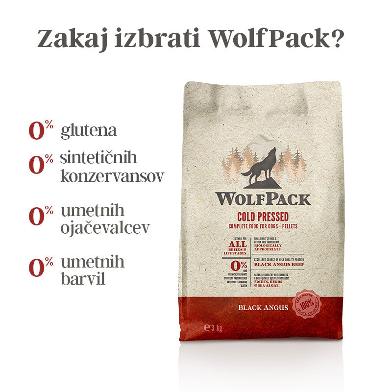 WolfPack hladno stiskana hrana - Black Angus govedina (2)