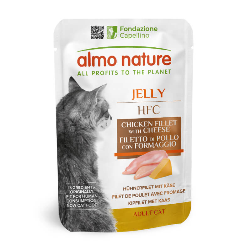 Almo Nature HFC Jelly - piščančji file in sir - 55 g