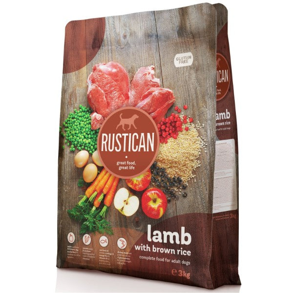 Rustican Gluten Free - jagnjetina in riž - 3 kg