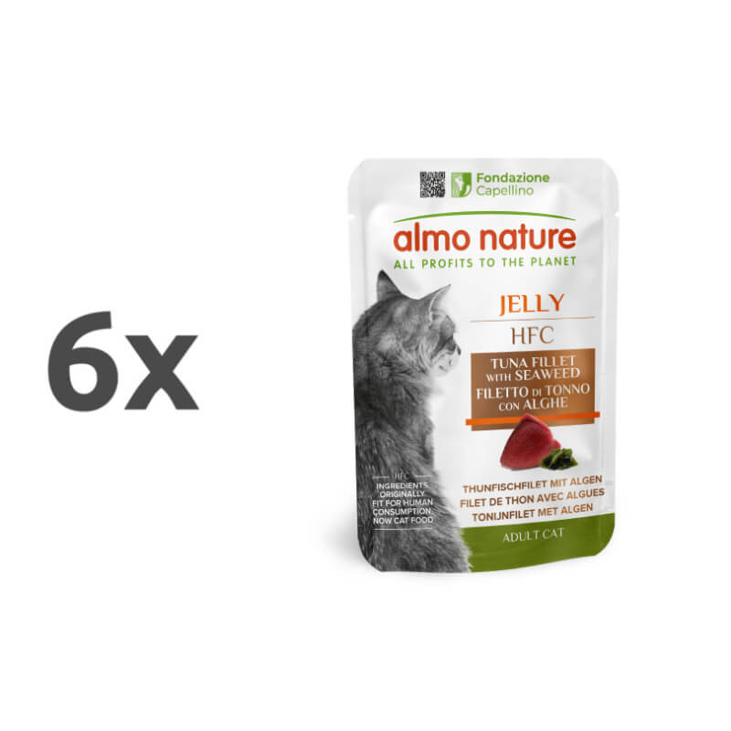 Almo Nature HFC Jelly - file tune in alge - 6 x 55 g