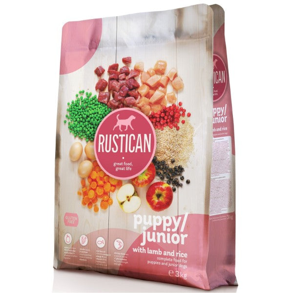 Rustican Gluten Free Puppy & Junior - ovca in riž – Spletna trgovina Mr.Pet