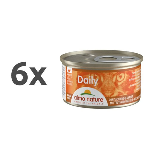 Almo Nature Daily konzerva - puran in raca - 85 g - 6 x 85 g