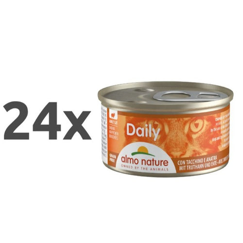 Almo Nature Daily konzerva - puran in raca - 85 g - 24 x 85 g
