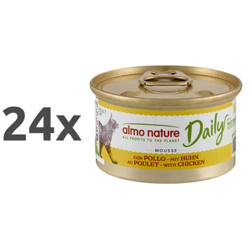 Almo Nature Daily Mousse konzerva - piščanec - 85 g - 24 x 85 g