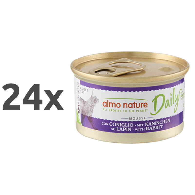 Almo Nature Daily Mousse konzerva - kunec - 85 g - 24 x 85 g