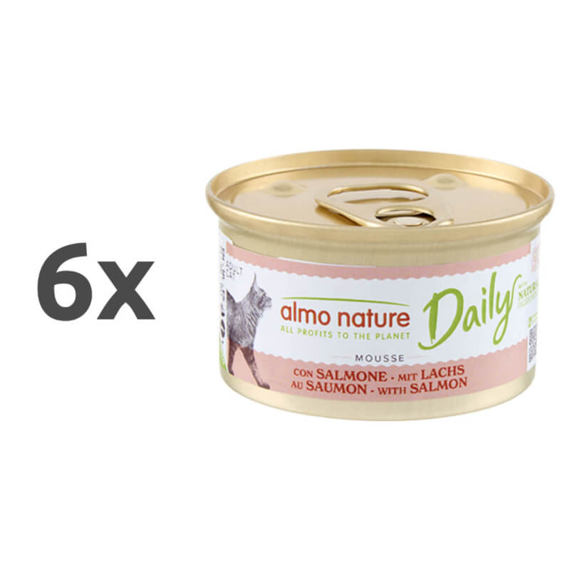 Almo Nature Daily Mousse konzerva - losos - 85 g - 6 x 85 g