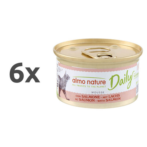 Almo Nature Daily Mousse konzerva - losos - 85 g - 6 x 85 g