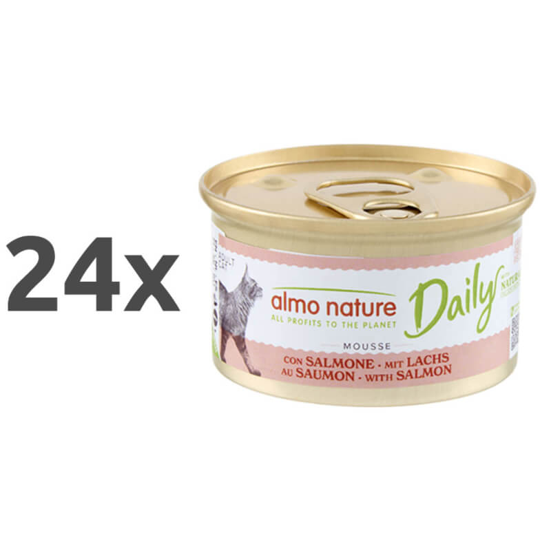 Almo Nature Daily Mousse konzerva - losos - 85 g - 24 x 85 g