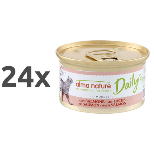 Almo Nature Daily Mousse konzerva - losos - 85 g - 24 x 85 g