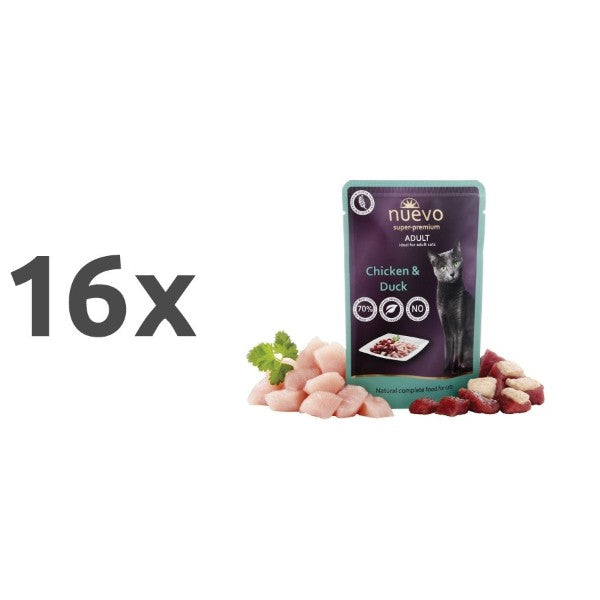 Nuevo Adult - raca in piščanec - 85 g - 16 x 85 g