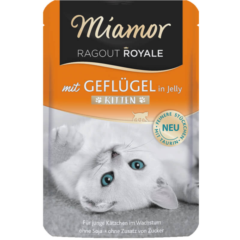 Miamor Ragu Royal Kitten - perutnina v želeju - 100 g