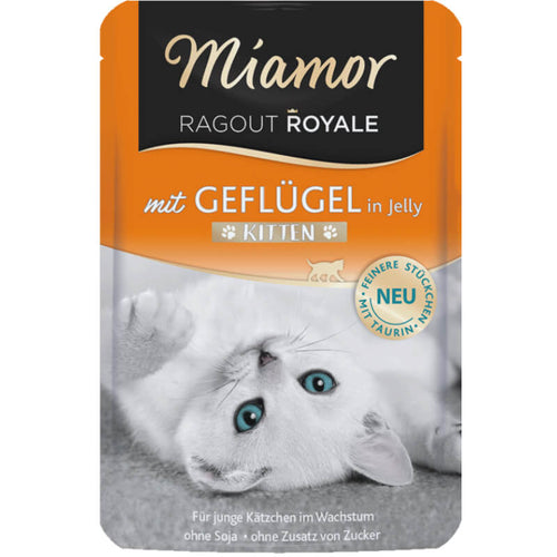 Miamor Ragu Royal Kitten - perutnina v želeju - 100 g