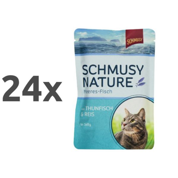 Schmusy Nature - tuna in riž - 100 g - 24 x 100 g