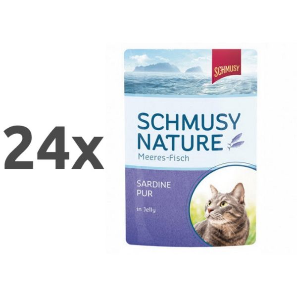 Schmusy Nature - sardine - 100 g - 24 x 100 g