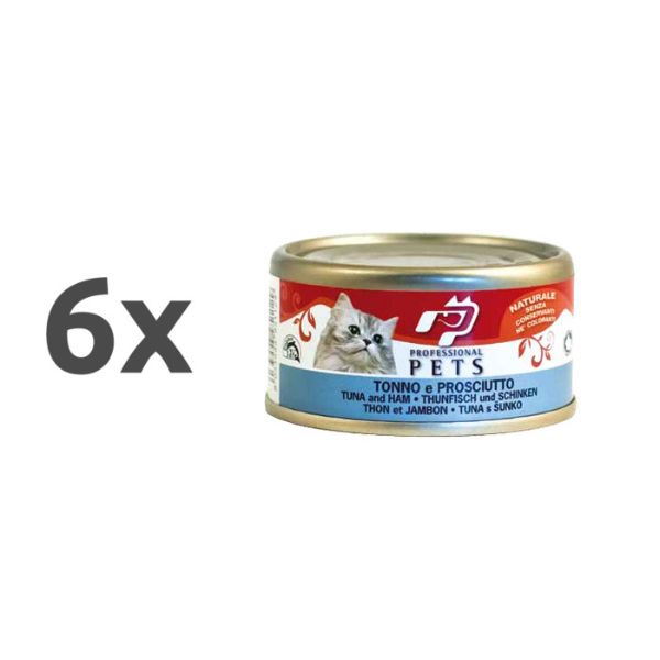 Professional Pets Naturale – šunka in tuna - 70 g - 6 x 70 g
