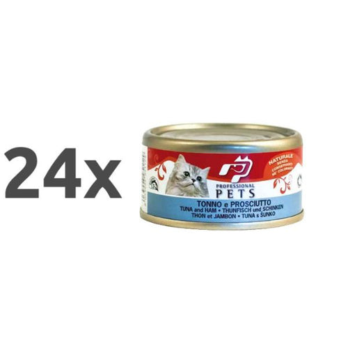 Professional Pets Naturale – šunka in tuna - 70 g - 24 x 70 g