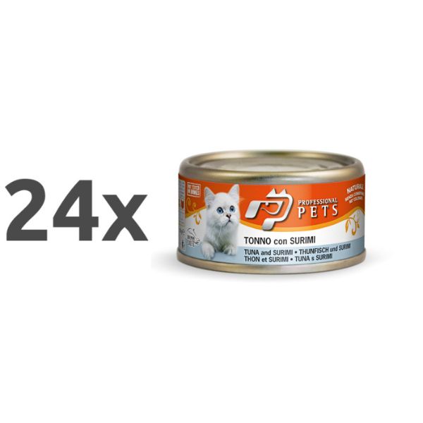 Professional Pets Naturale – tuna in surimi - 70 g - 24 x 70 g