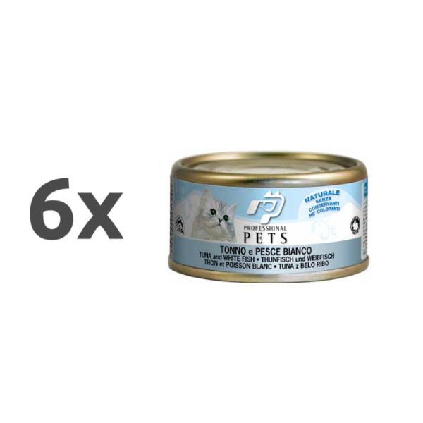 Professional Pets Naturale – tuna in bela riba - 70 g - 6 x 70 g