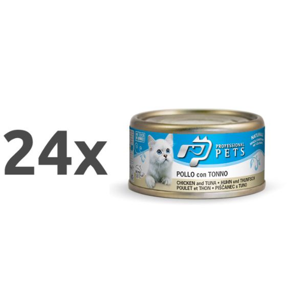 Professional Pets Naturale – piščanec in tuna - 70 g - 24 x 70 g